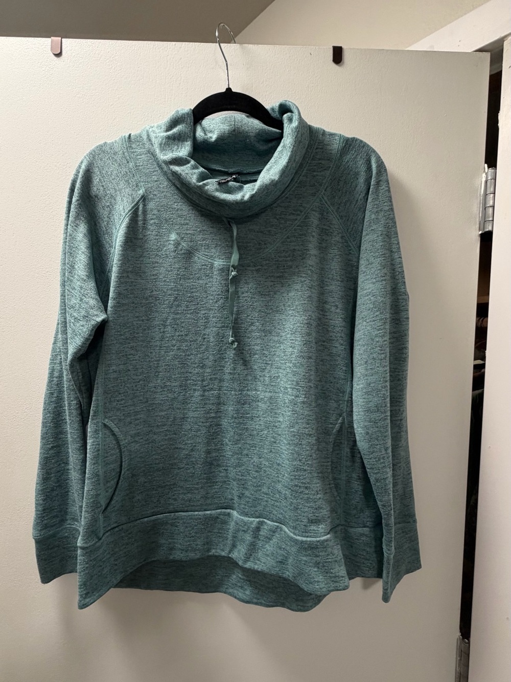 Kuhl Teal Cowlneck Pullover with Kangaroo Pocket
